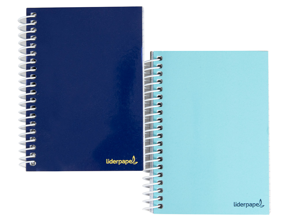 CUADERNO ESPIRAL LIDERPAPEL BOLSILLO DOCEAVO SMART TAPA BLANDA 80H 60GR CUADRO 4MM COLORES SURTIDOS