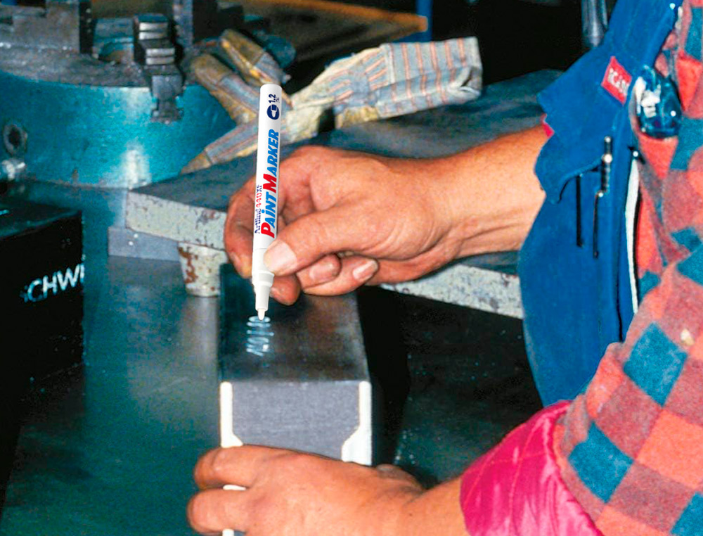 ROTULADOR ARTLINE MARCADOR PERMANENTE EK-440 XF BLANCO PUNTA REDONDA 1.2 MM METAL CAUCHO Y PLASTICO