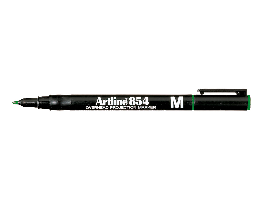 ROTULADOR ARTLINE RETROPROYECCION PUNTA FIBRA PERMANENTE EK-854 VERDE -PUNTA REDONDA 1 MM