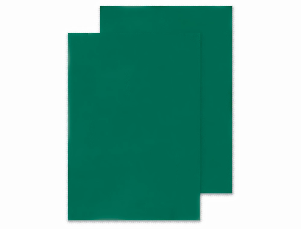 TAPA DE ENCUADERNACION Q-CONNECT PVC DIN A4 OPACA VERDE 180 MICRAS CAJA DE 100 UNIDADES