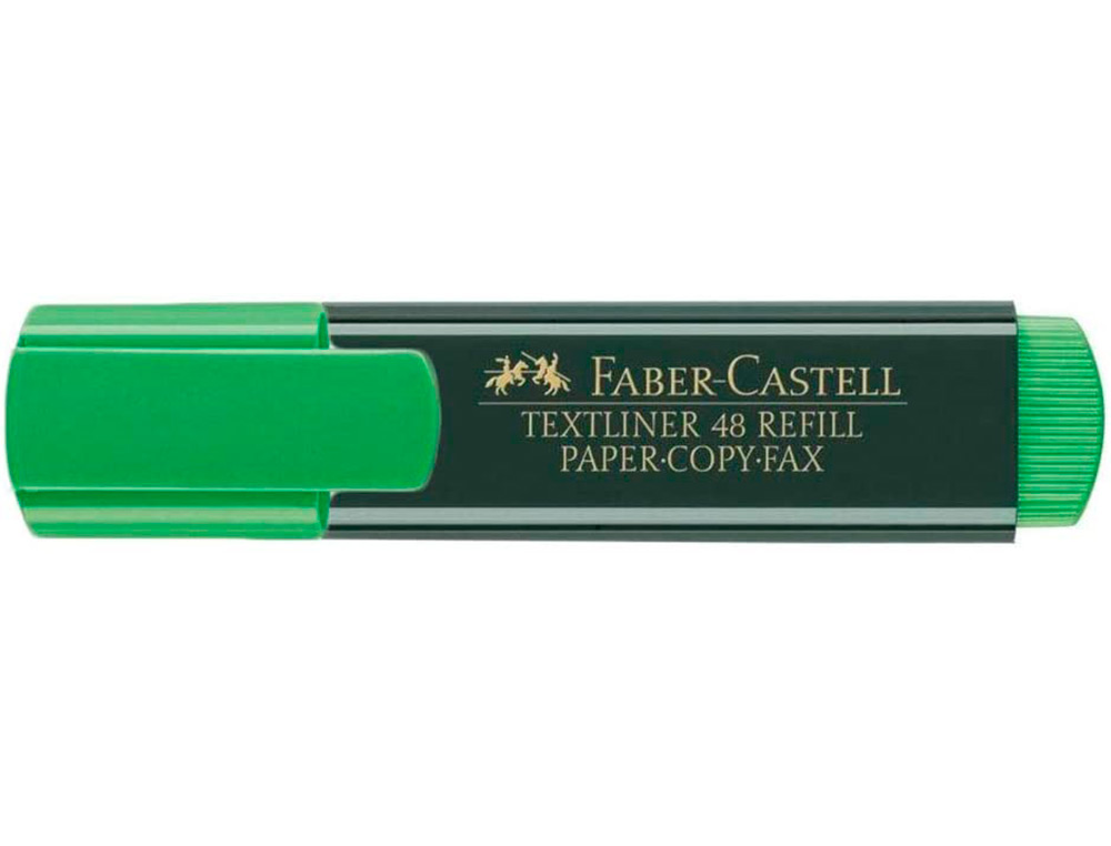 ROTULADOR FABER CASTELL FLUORESCENTE TEXTLINER 48 VERDE BLISTER DE 1 UNIDAD