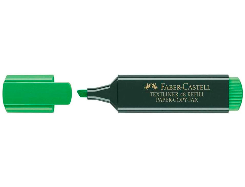 ROTULADOR FABER CASTELL FLUORESCENTE TEXTLINER 48 VERDE BLISTER DE 1 UNIDAD
