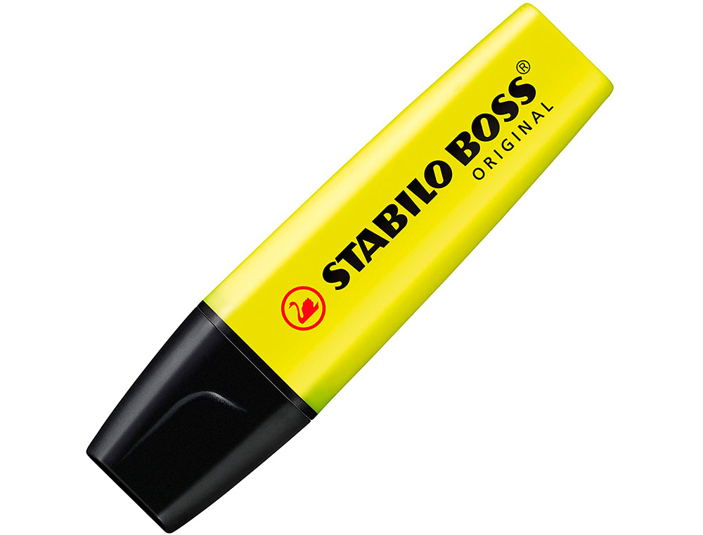 ROTULADOR STABILO BOSS FLUORESCENTE 70 AMARILLO ESTUCHE DE 4 UNIDADES