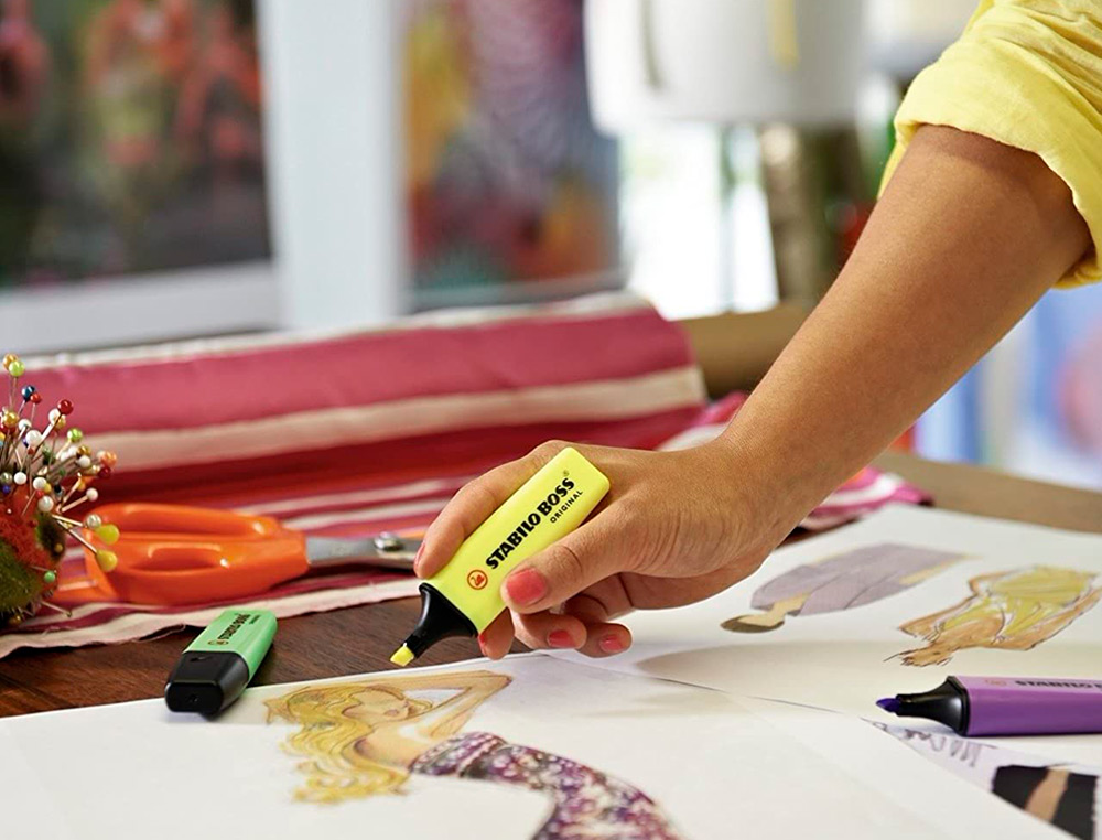 ROTULADOR STABILO BOSS FLUORESCENTE 70 AMARILLO ESTUCHE DE 4 UNIDADES