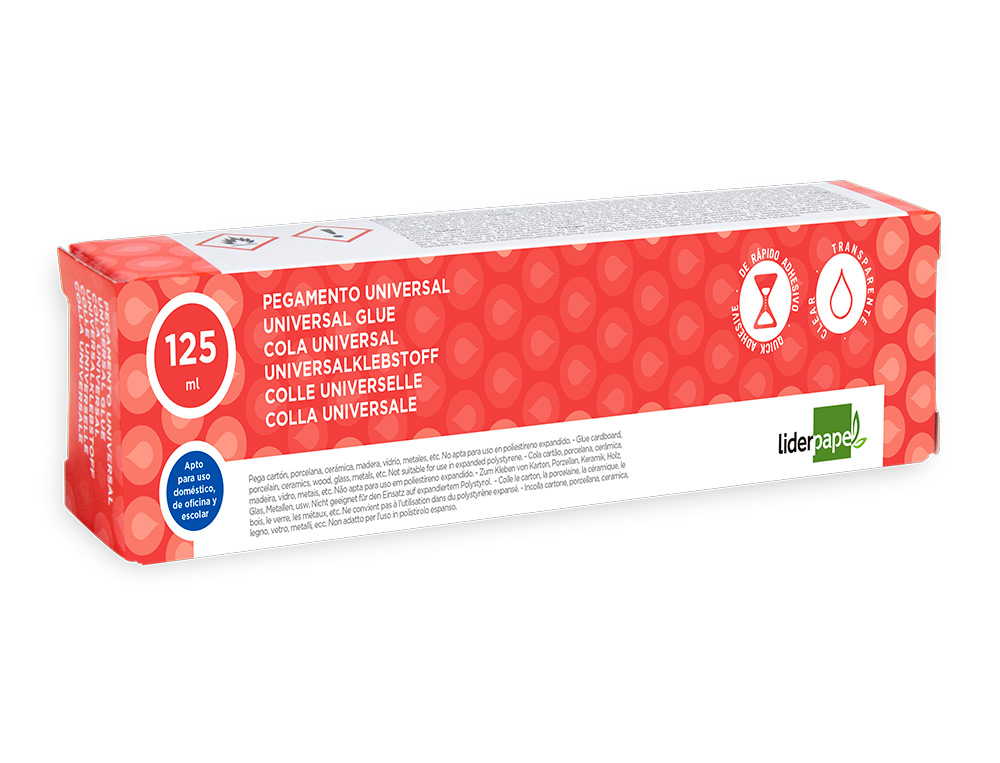 PEGAMENTO LIDERPAPEL UNIVERSAL TRANSPARENTE 125 ML