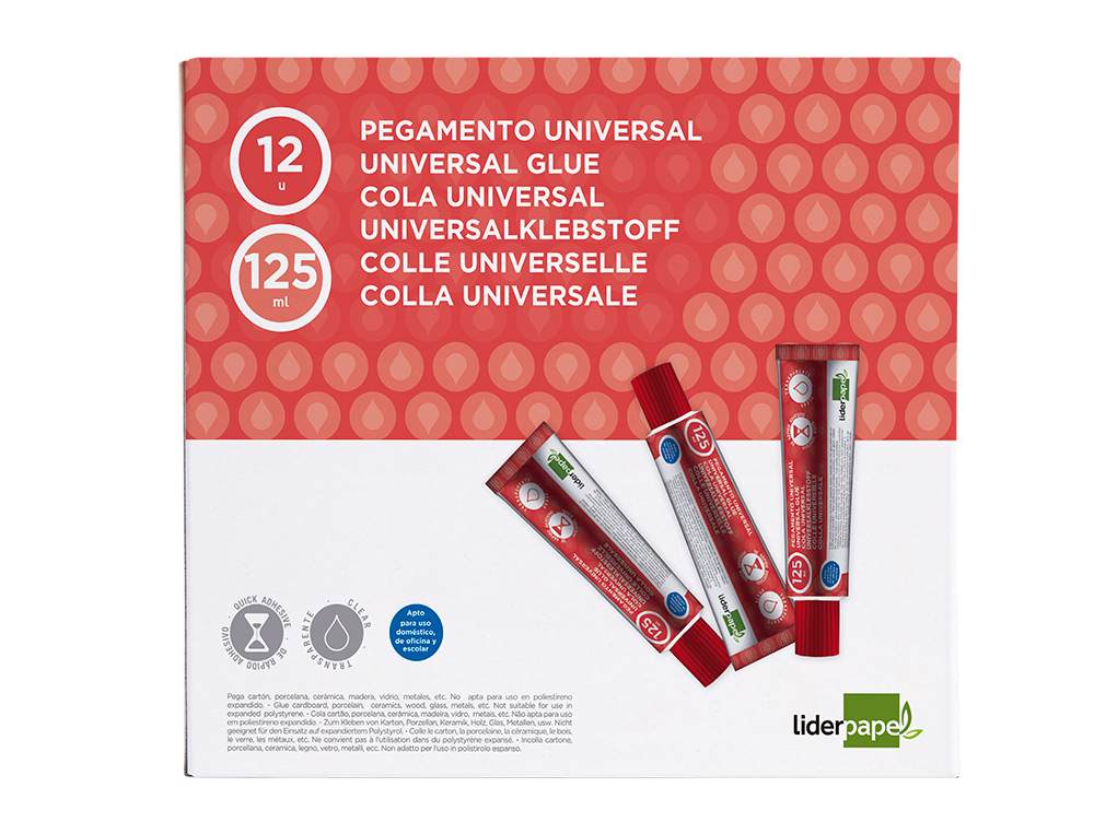 PEGAMENTO LIDERPAPEL UNIVERSAL TRANSPARENTE 125 ML
