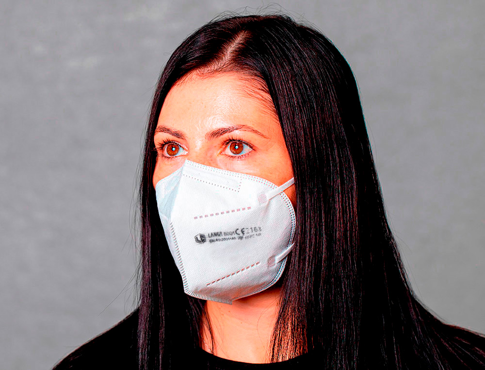 MASCARILLA FACIAL FFP2 VERONA AUTOFILTRANTE CERTIFICADO CE CON AJUSTE NASAL EMBOLSADA INDIVIDUALMENTE BLANCA