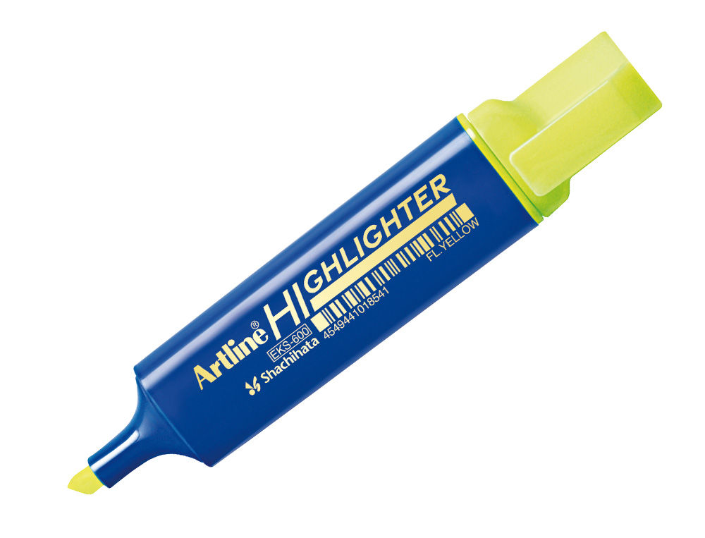 ROTULADOR ARTLINE FLUORESCENTE EKS-600 AMARILLO PUNTA BISELADA