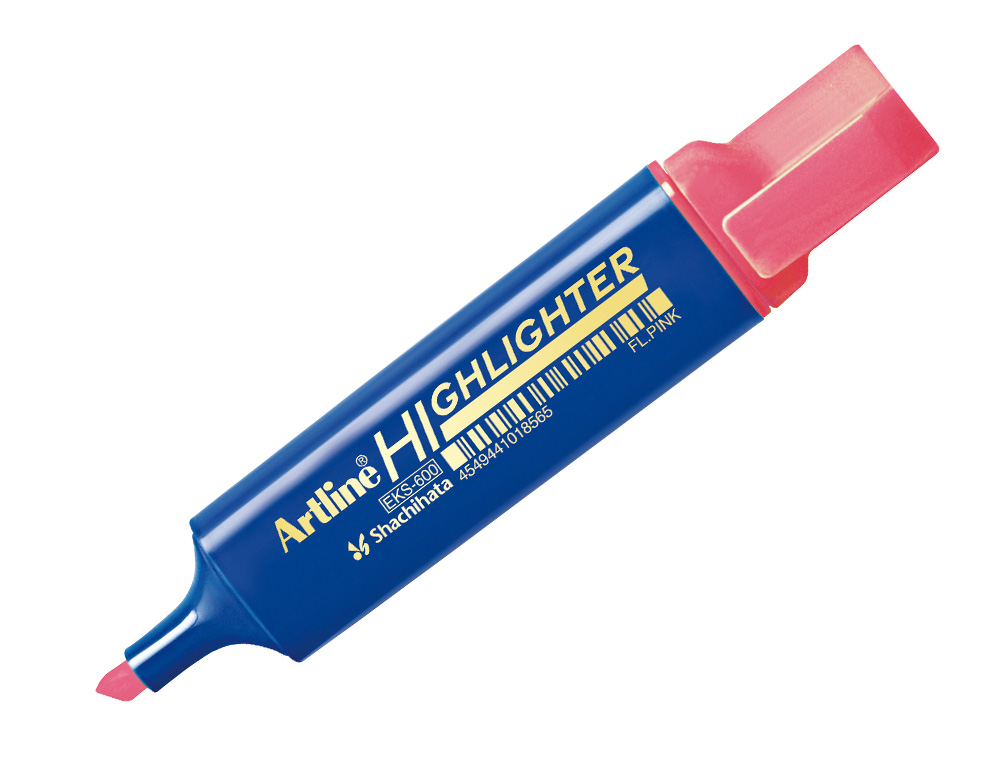 ROTULADOR ARTLINE FLUORESCENTE EKS-600 ROSA PUNTA BISELADA