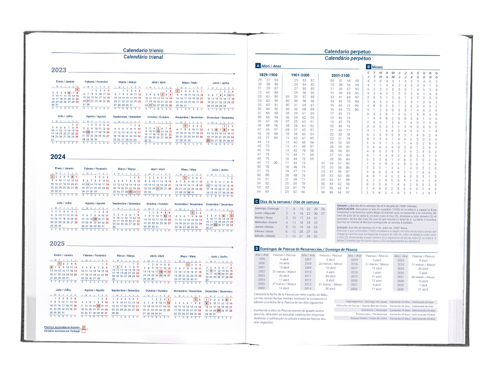AGENDA ENCUADERNADA LIDERPAPEL CRETA 17X24 CM 2024 DIA PAGINA COLOR NEGRO PAPEL 70 GR