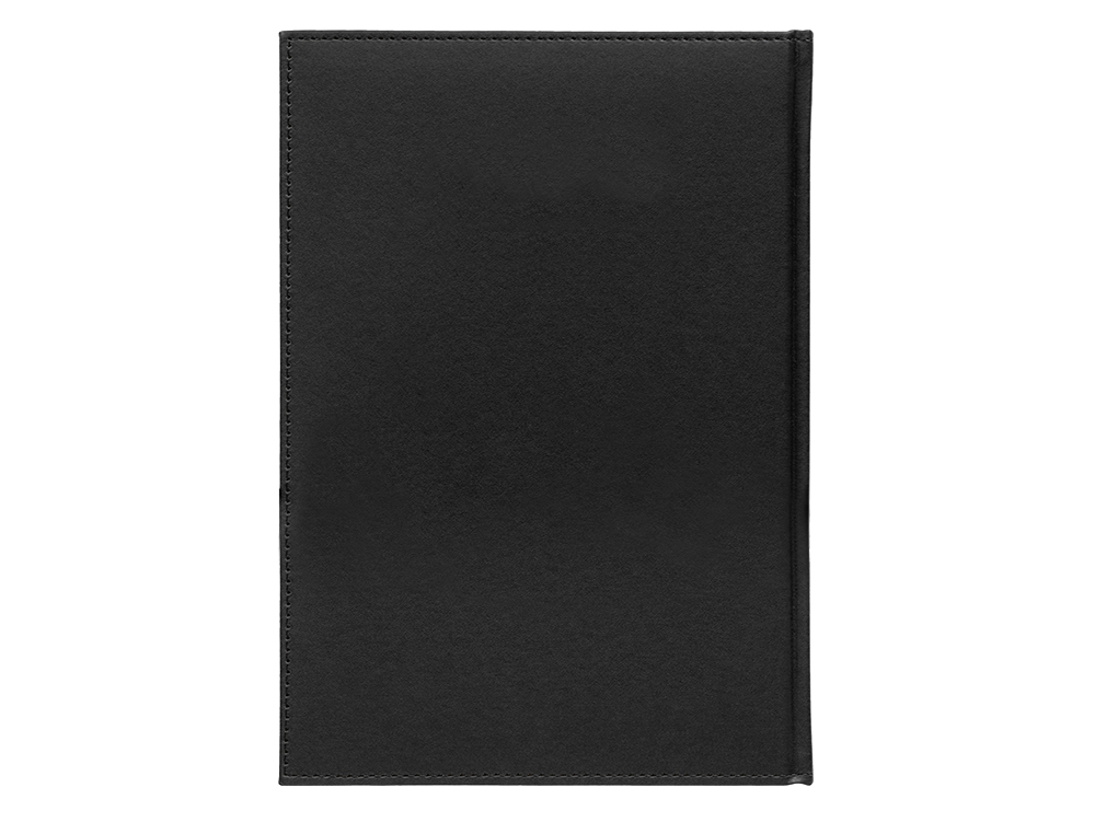 AGENDA ENCUADERNADA LIDERPAPEL CRETA 17X24 CM 2024 DIA PAGINA COLOR NEGRO PAPEL 70 GR