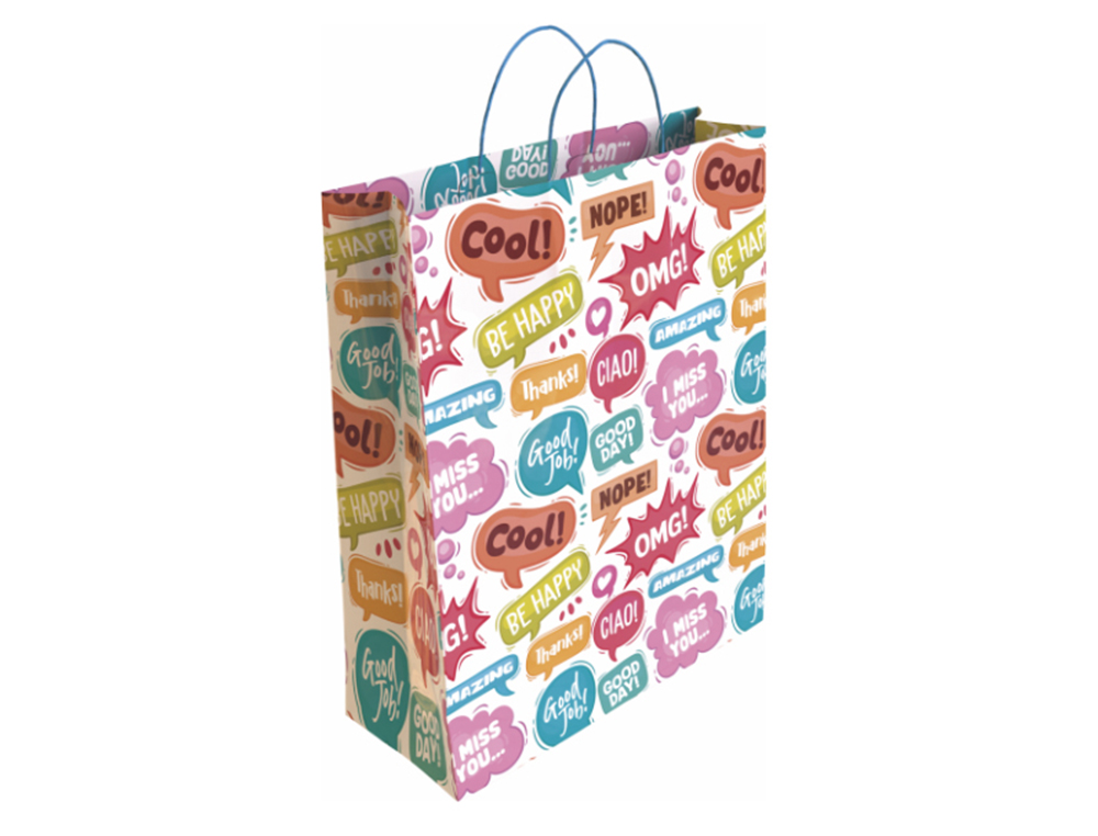 BOLSA PARA REGALO BASIKA TA2301 L 32+14X40 CM