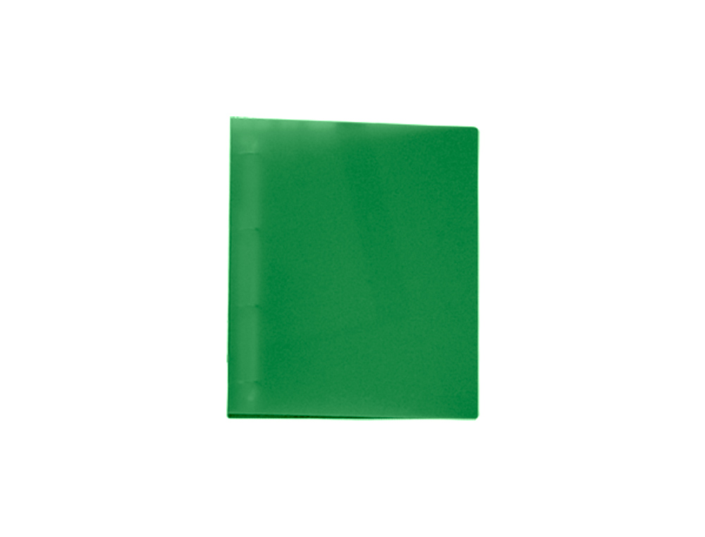 CARPETA LIDERPAPEL 4 ANILLAS 25 MM MIXTAS 43433 POLIPROPILENO DIN A4 VERDE TRANSLUCIDO