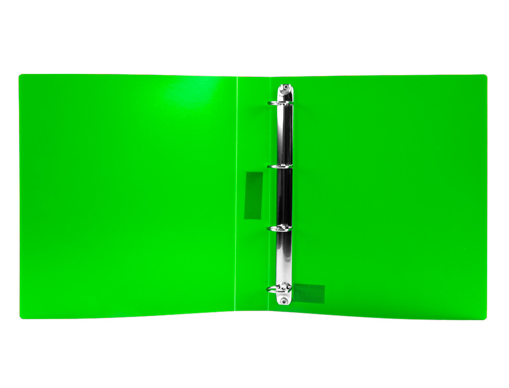CARPETA LIDERPAPEL 4 ANILLAS 25 MM MIXTAS 43433 POLIPROPILENO DIN A4 VERDE TRANSLUCIDO