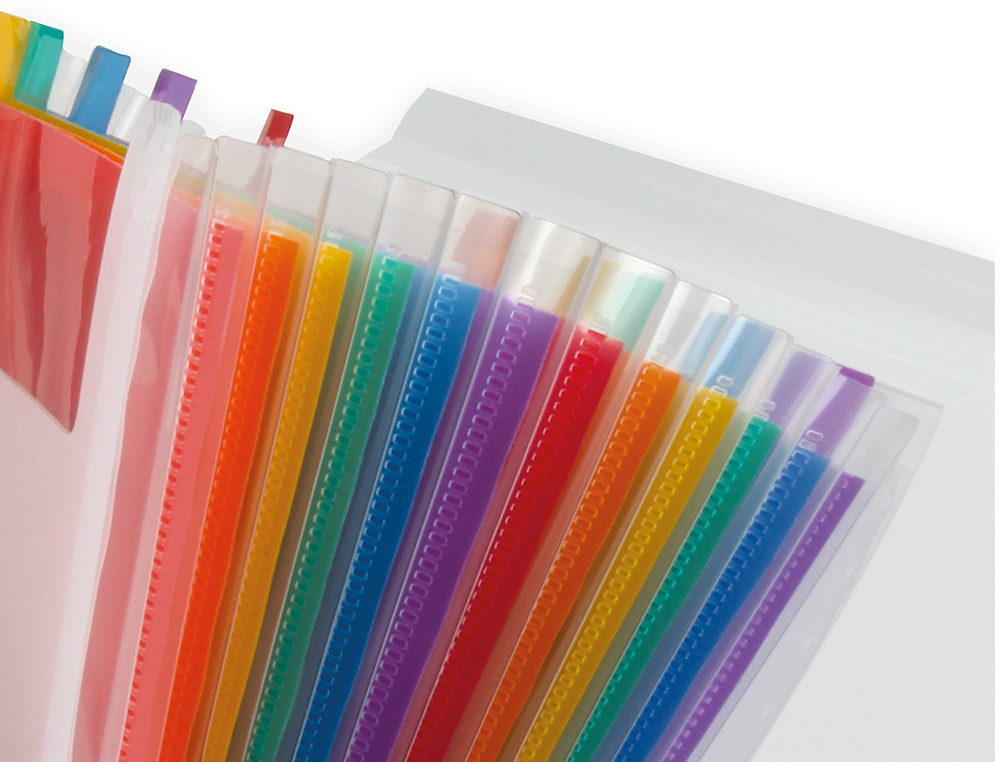 CARPETA LIDERPAPEL CLASIFICADOR FUELLE 42159 POLIPROPILENO A4 TTE 2 HUECOS TARJETAS SPECTRAFILE 13 DPTO