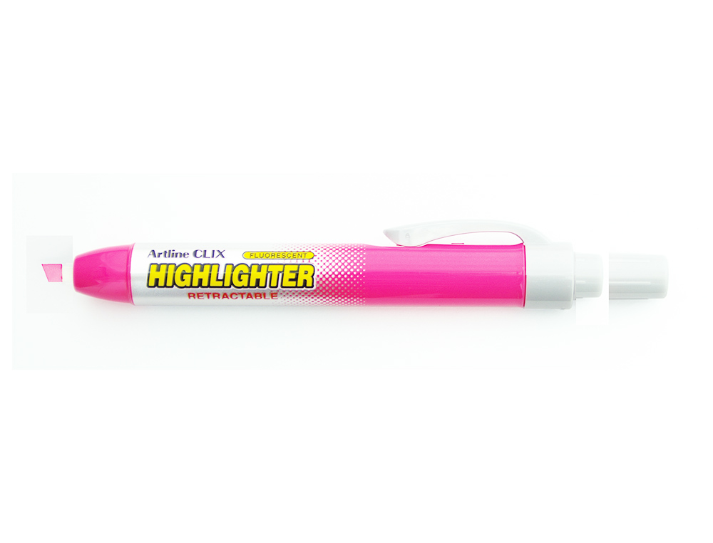 ROTULADOR ARTLINE CLIX FLUORESCENTE EK-63 ROSA PUNTA BISELADA 4 MM