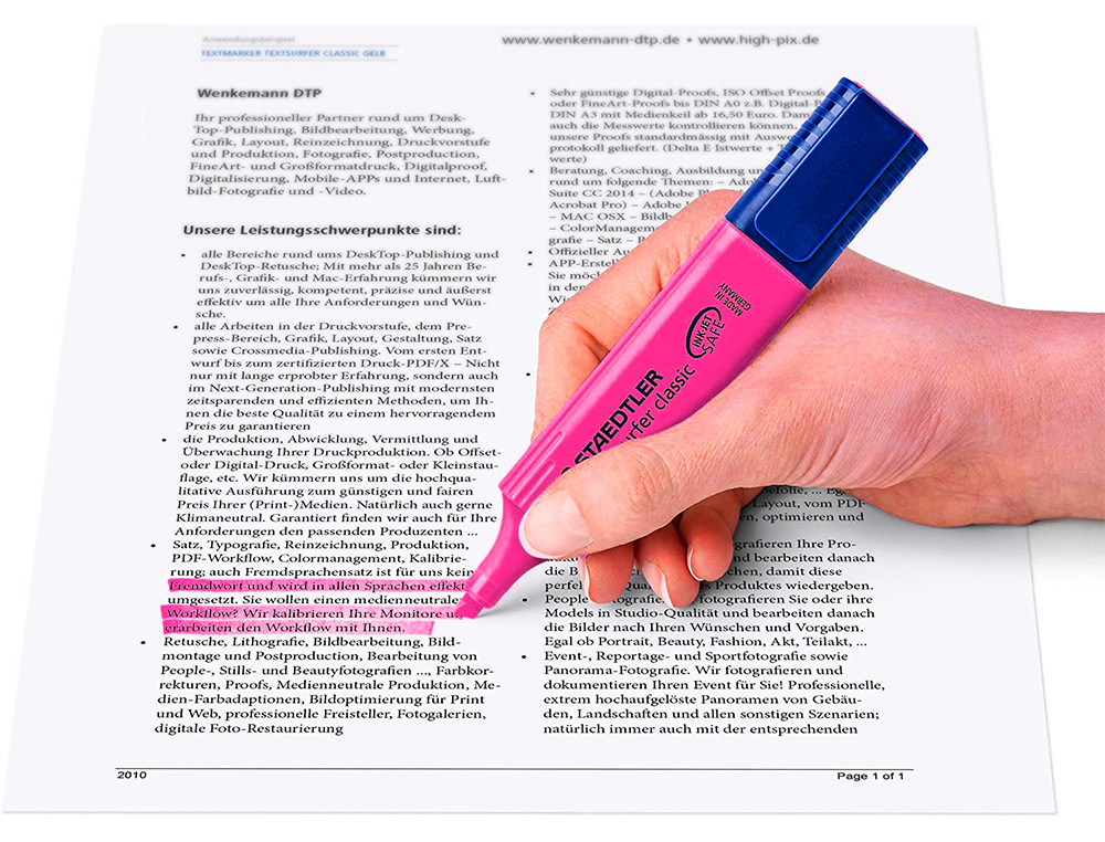 ROTULADOR STAEDTLER TEXTSURFER CLASSIC 364 FLUORESCENTE ROSA