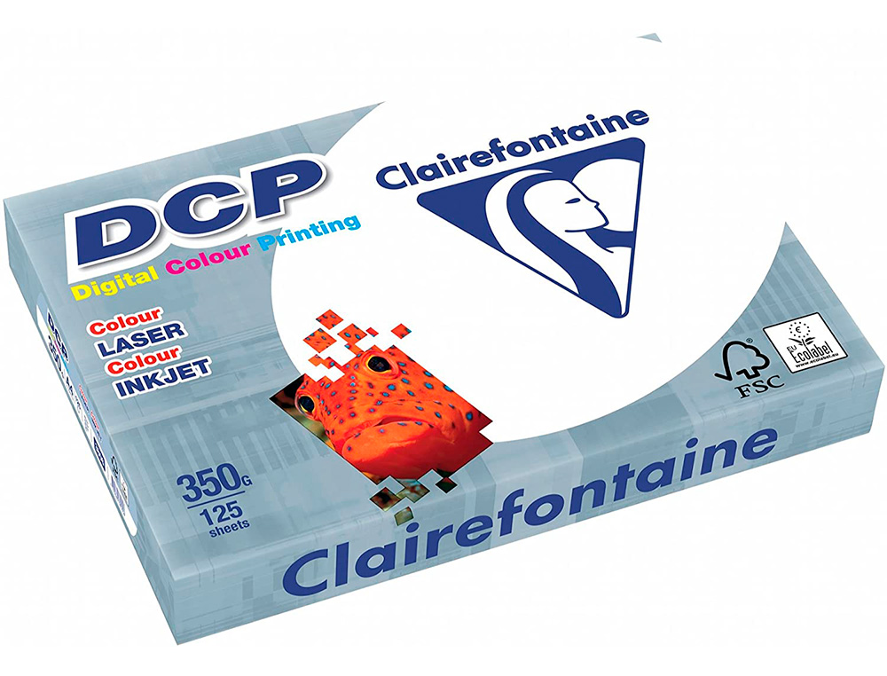PAPEL FOTOCOPIADORA CLAIREFONTAINE DIN A4 350 GRAMOS PAQUETE DE 125 HOJAS