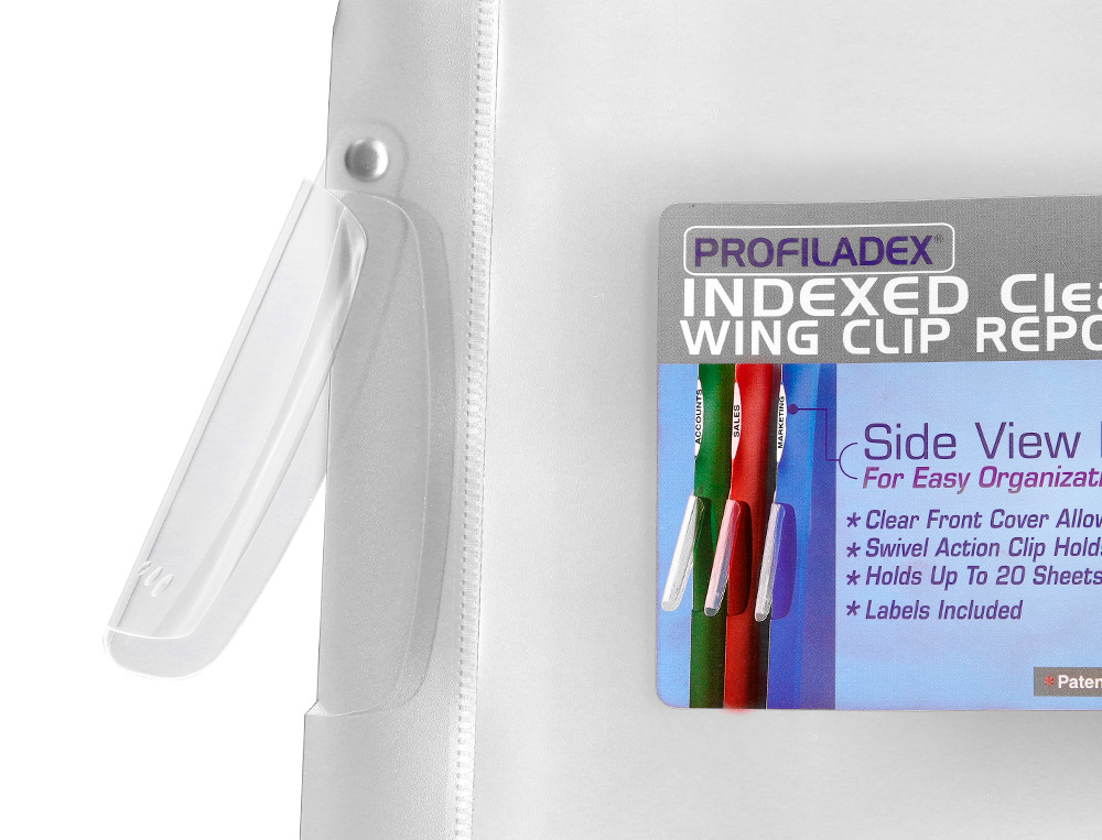 CARPETA BEAUTONE DOSSIER PINZA LATERAL 48384 POLIPROPILDIN-A4 INCOLORA PINZA GIRATORI-PACK DE 10 RETRACTILADO