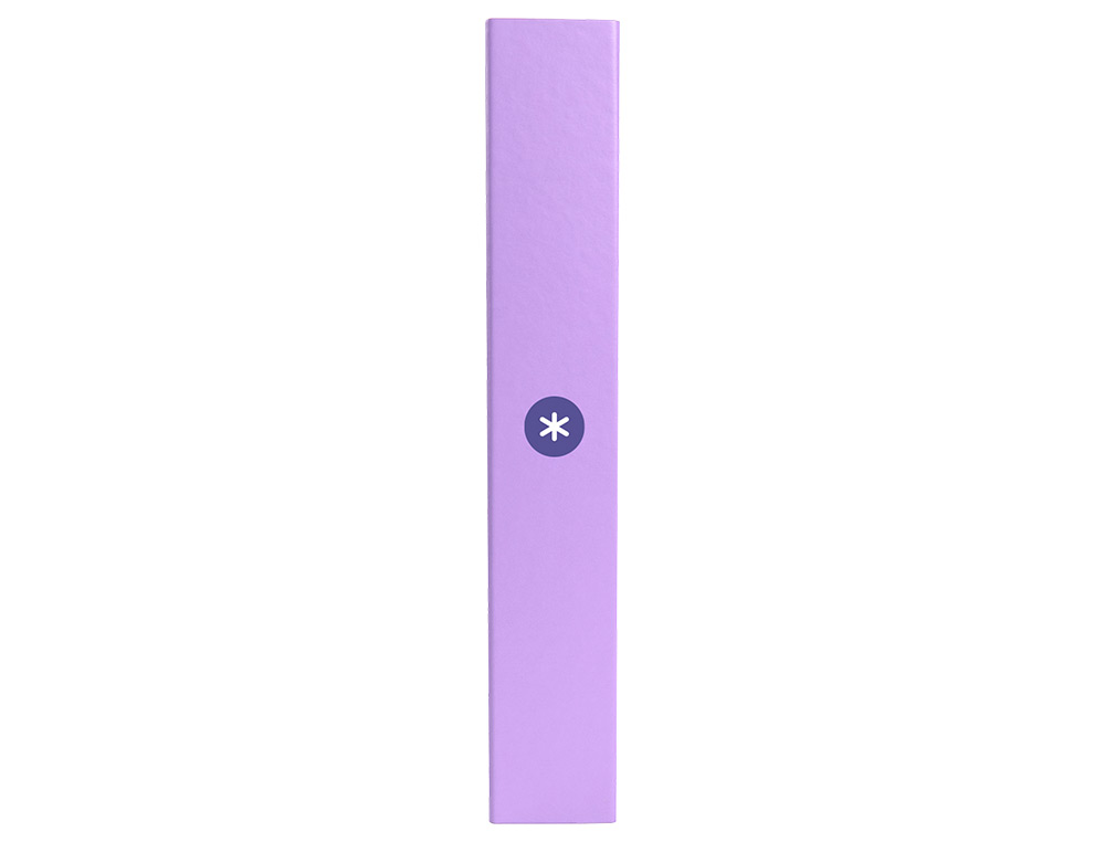 CARPETA 4 ANILLAS 40 MM MIXTAS ANTARTIK A4 FORRADA COLOR LAVANDA