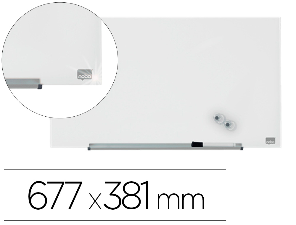 PIZARRA BLANCA NOBO IMPRESSION PRO CRISTAL 31