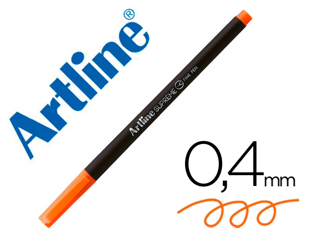 ROTULADOR ARTLINE SUPREME EPFS200 FINE LINER PUNTA DE FIBRA NARANJA OSCURO 0,4 MM